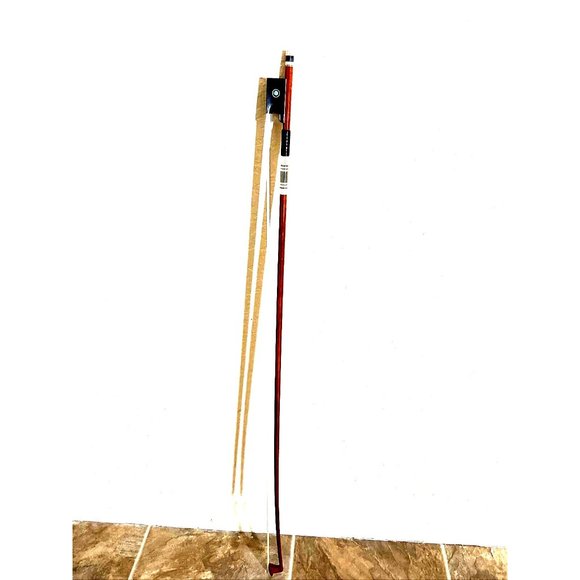 Violin Bow 4/4 Pernambuco Wood Skin With Carbon Fiber Lizard Leather Grip - Picture 10 of 10